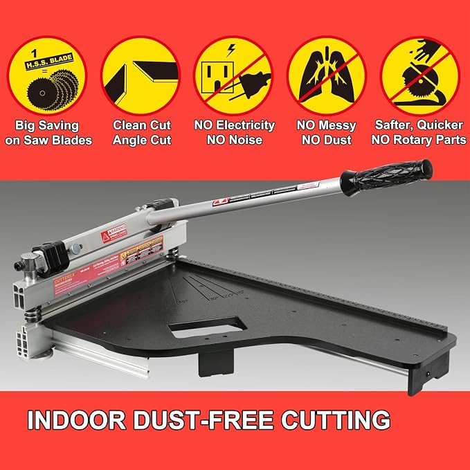 Composite flooring cutter, for multi-layer flooring, fiber cement board,for wall panels with rubber concave backing Precision cutting tool for home improvement