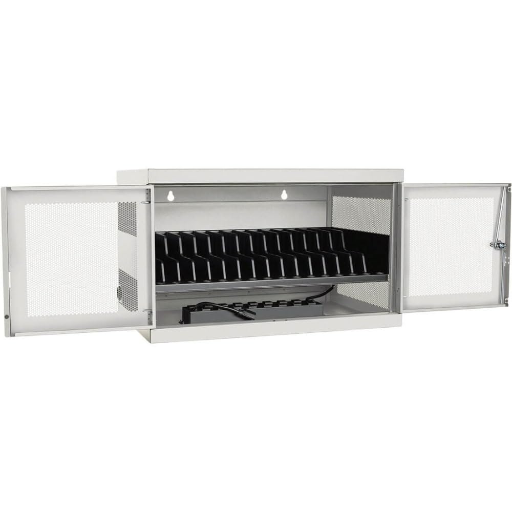 Tripp Lite 48-Port AC Mobile Charging Cart Storage Station for Chromebooks, iPads, Laptops, Tablets, Black (CSC48AC)