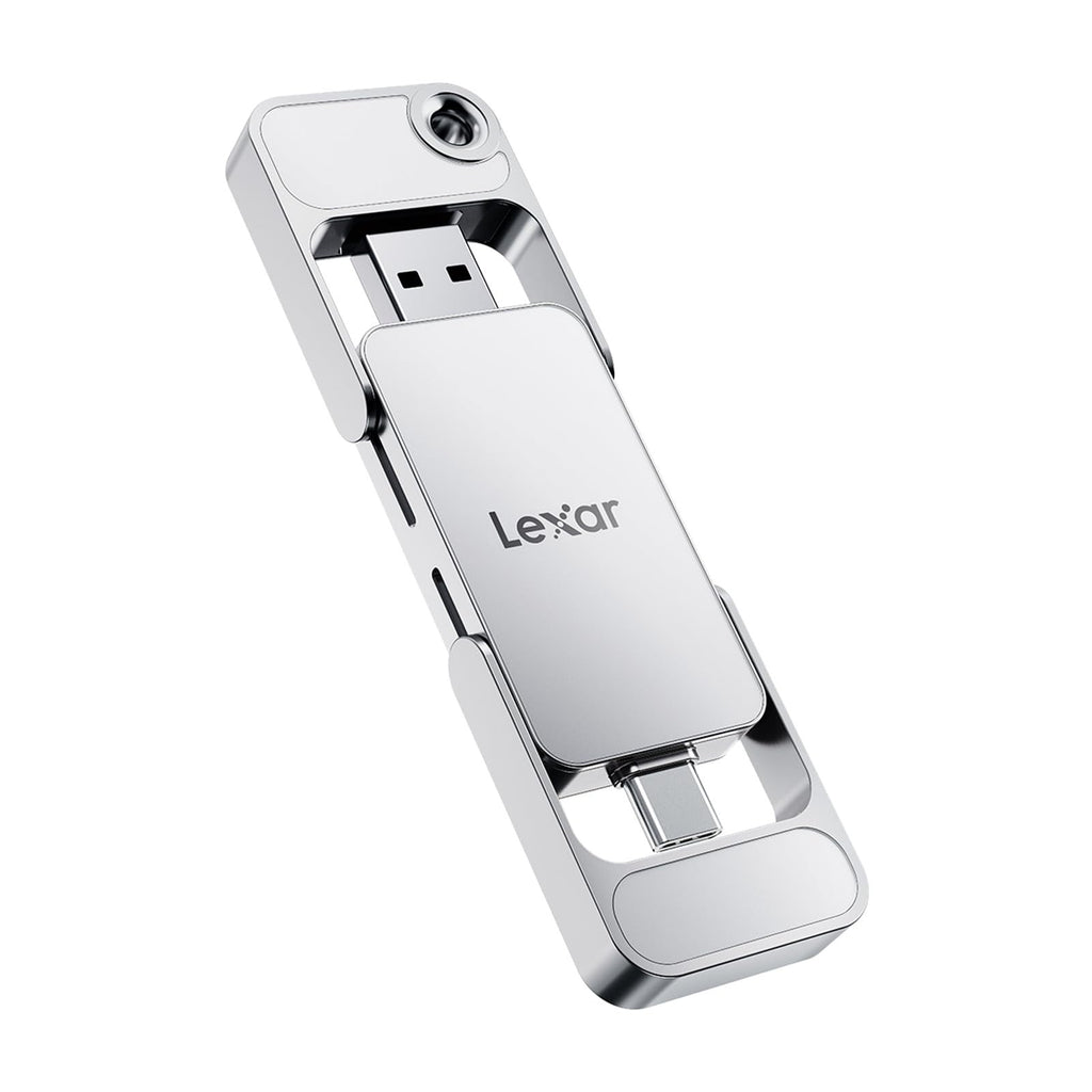 Lexar D70E 1TB Dual Drive External SSD, Up to 2000MB/s Read 1800MB/s Write