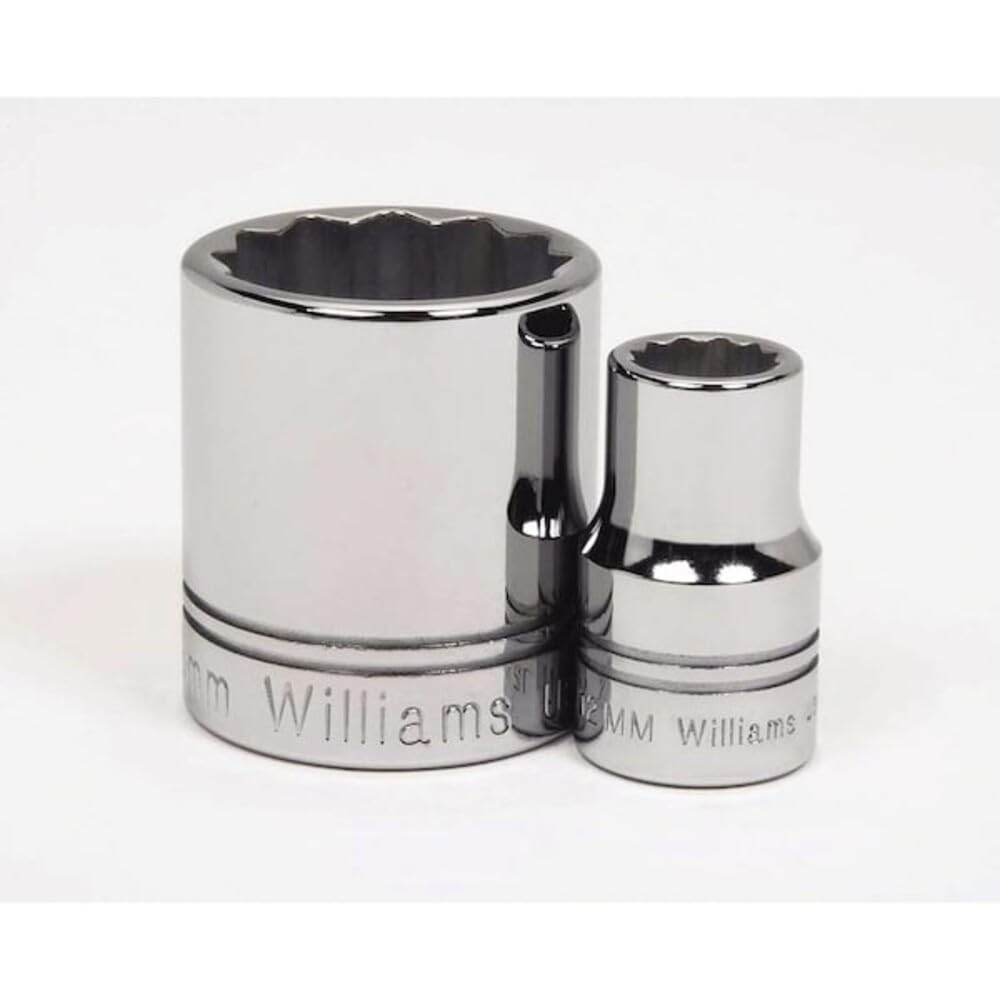 Williams WSS-23RC 23-Piece 1/2-Inch Drive Shallow 12 Point Socket Set