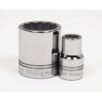 Williams WSS-23RC 23-Piece 1/2-Inch Drive Shallow 12 Point Socket Set