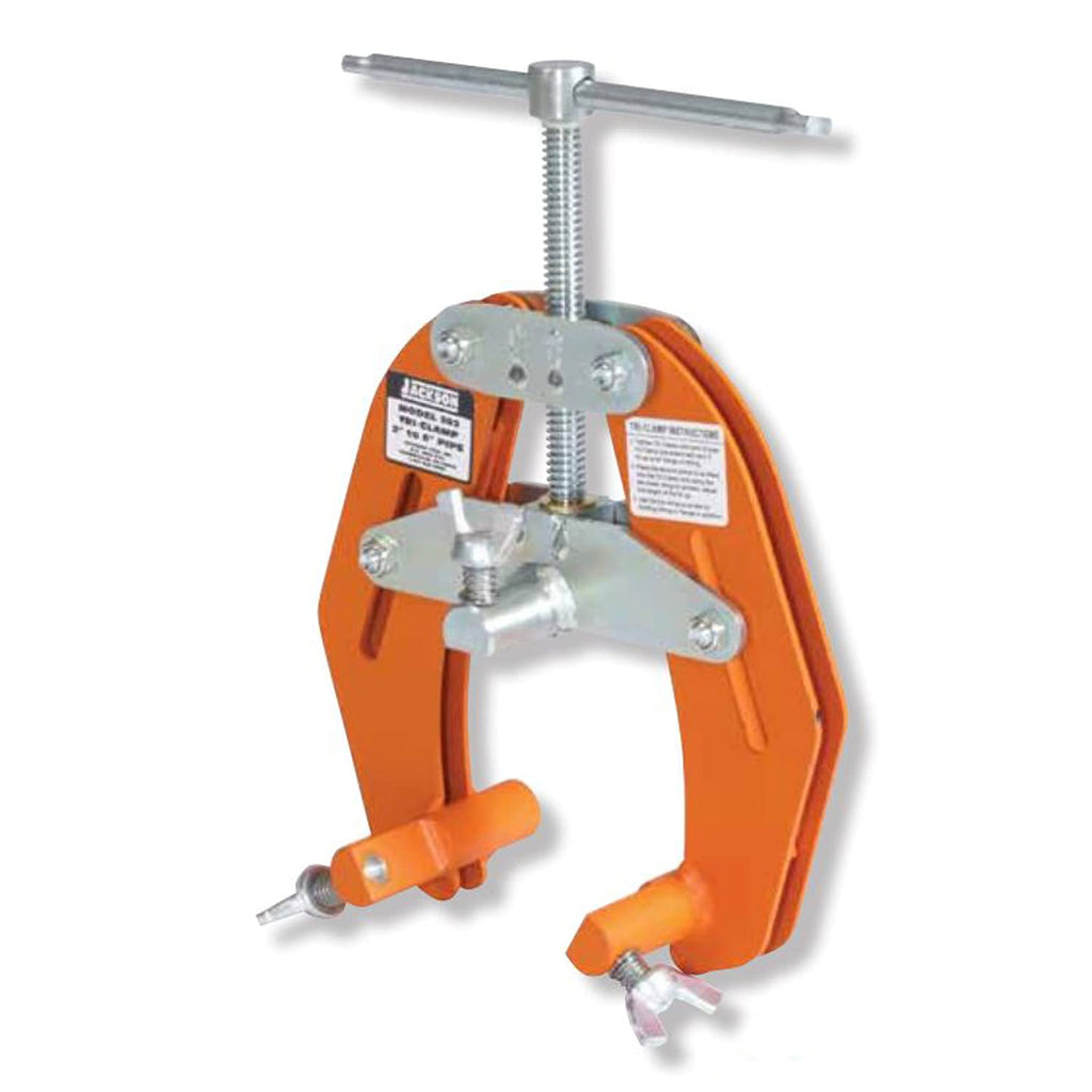 JACKSON TOOL 302 Tri-Clamp - 2”-6” Diameter Pipe Alignment Tool with Durable Steel Frame & Lightweight Design, Medium