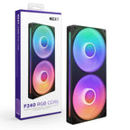 NZXT F420U Ultra - 420mm Single-Frame Multi-Zone RGB Fan - Black