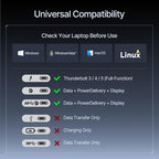 Baseus Spacemate RD1 Mini Docking Station 10-in-1 for Dual Monitor Windows