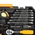 198pc Tool Set - Black & Yellow - Comprehensive Tool Kit - Durable Steel Construction - for DIY Enthusiasts & Professionals - Ideal Gift for Home Improvement Projects