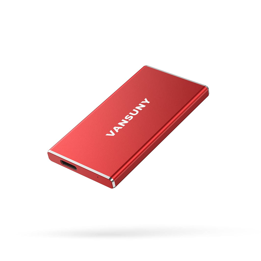 Vansuny 1TB Portable External SSD, USB 3.1 Gen2 500MB/s High-Speed Data Transfer, Metal USB C Mini Portable External Solid State Drive for PC, Laptop, Phones and More