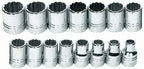 Williams WSS-23RC 23-Piece 1/2-Inch Drive Shallow 12 Point Socket Set