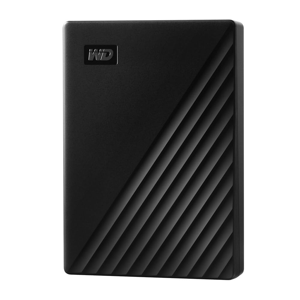 WD 5TB My Passport, Portable External Hard Drive, Black, backup software with defense against ransomware, and password protection, USB 3.1/USB 3.0 compatible - WDBPKJ0050BBK-WESN