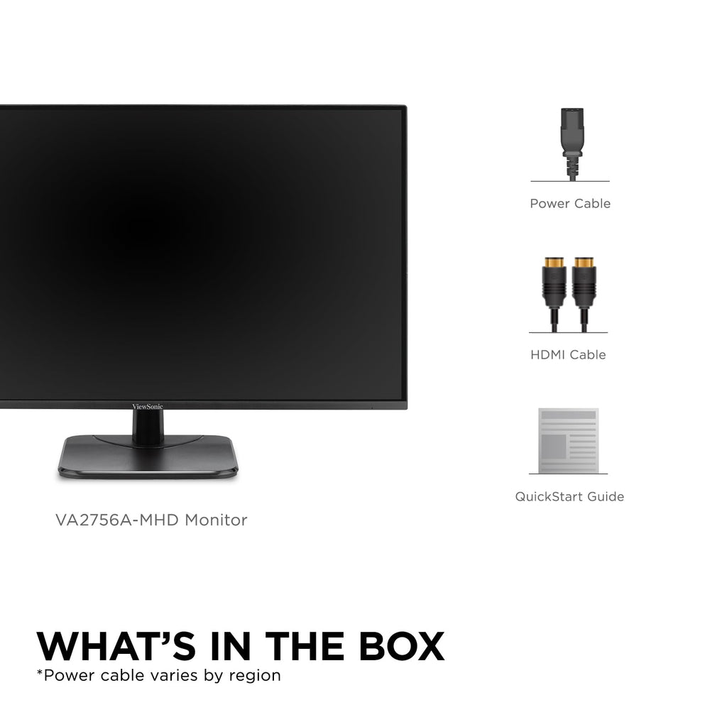 ViewSonic VA2756A-MHD 27 Inch Full HD Computer Monitor, IPS 120Hz Display