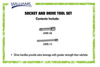 Williams WSB-23FTB 23-Piece 3/8-Inch Drive Socket and Drive Tool Set with Toolbox