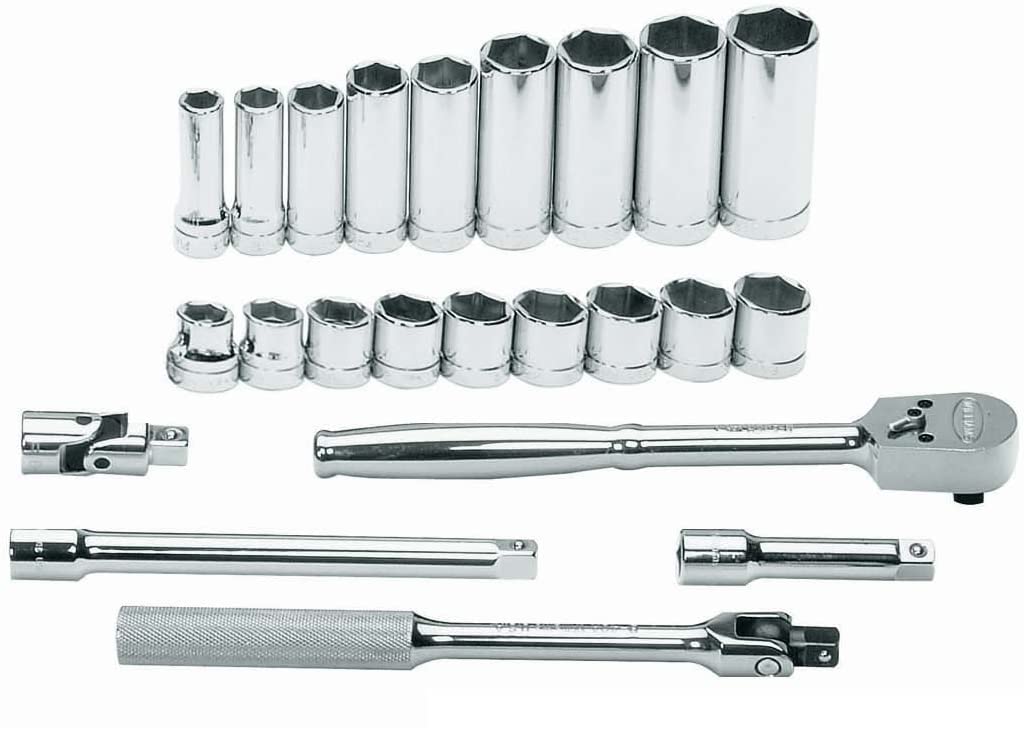 Williams WSB-23FTB 23-Piece 3/8-Inch Drive Socket and Drive Tool Set with Toolbox
