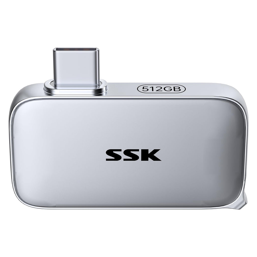 SSK USB-C Drive 1TB Portable SSD External Solid State Drive Up to 1050MB/s