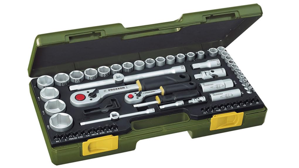 PROXXON 23294 Socket Spanner Set 65 Pieces