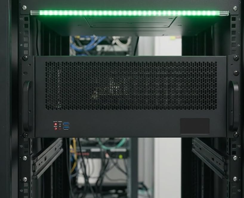 4U 19-Inch Industrial Computer Case Rackmount PC Chassis 360 Liquid CPU AIO Support,