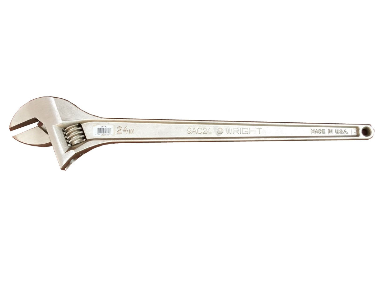 Adjustable Wrench Maximum Capacity 2-17/32" Chrome - 24"