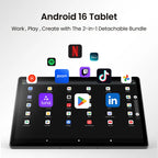 Maxsignage 14 inch Large Screen Tablet, 2026 Android 16 Tablets, 8GB RAM+128GB ROM(1TB Expandtion), 10000mAh Battery 18W Charging, 1920 * 1200 IPS FHD Display Large tableta, WiFi 6 & Bluetooth