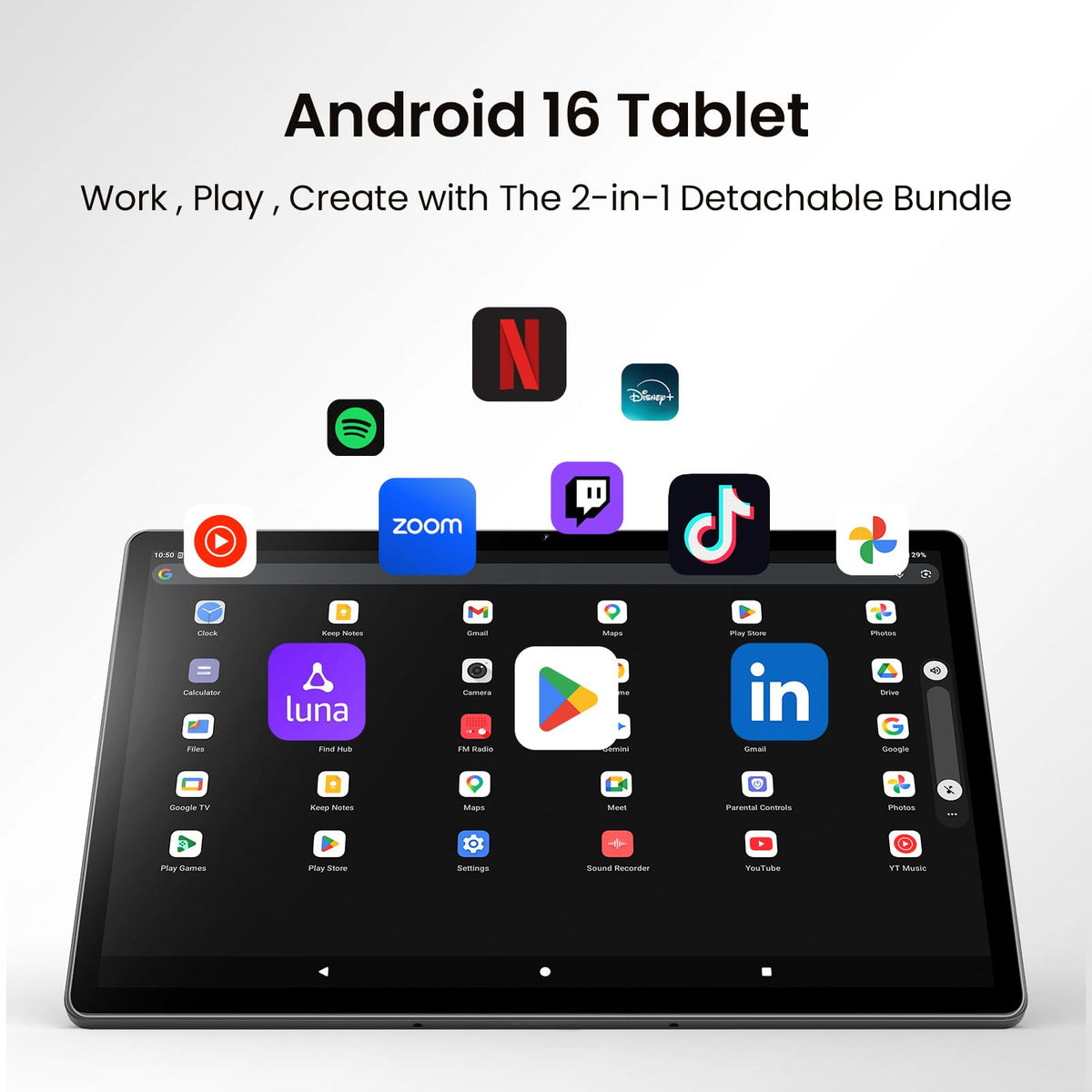 Maxsignage 14 inch Large Screen Tablet, 2026 Android 16 Tablets, 8GB RAM+128GB ROM(1TB Expandtion), 10000mAh Battery 18W Charging, 1920 * 1200 IPS FHD Display Large tableta, WiFi 6 & Bluetooth