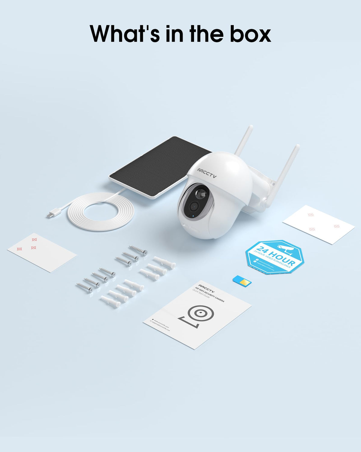 ARCCTV 4G LTE Cellular Security Camera Outdoor Wireless
