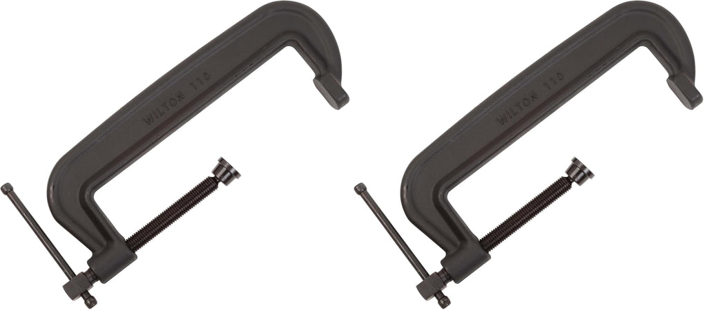 Wilton Brute Force C-Clamp, 5-3/4" Opening, 2-1/2" Throat, 11250 Lbs. Clamping Force (Model 106) (Pack of 2)