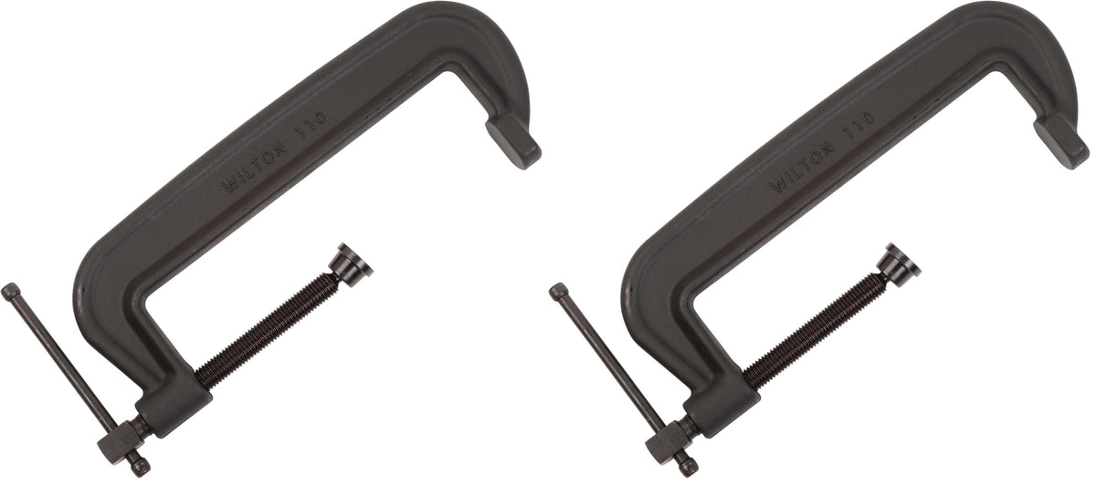 Wilton Brute Force C-Clamp, 5-3/4" Opening, 2-1/2" Throat, 11250 Lbs. Clamping Force (Model 106) (Pack of 2)