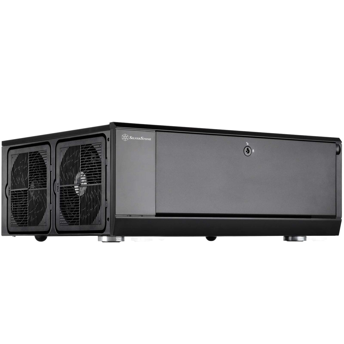 Silverstone Technology GD10B Home Theater Computer Case (HTPC) with Lockable Front Panel for ATX/Micro-ATX Motherboards GD10B-x