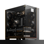 Thermalright A70 Vision ATX Gaming case |Three Sides Without Stands,Panoramic Glass Panel |8 Fan Slots |Tower-Style Computer case |Equipped with Type-C Interface |Comes with a 9.16-inch LCD Display |