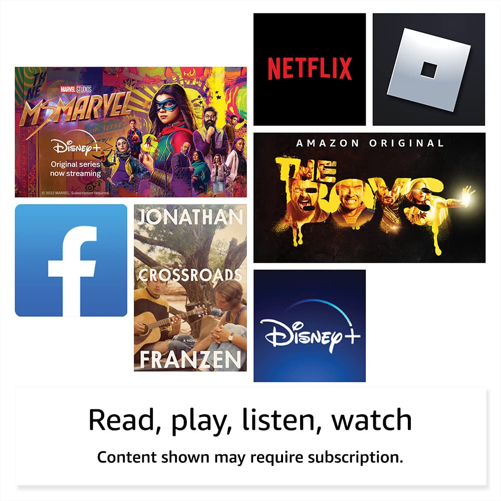 Amazon Fire HD 8 Plus tablet, 8” HD Display, 32 GB, 30% faster processor, 3GB RAM, wireless charging, (2022 release), Gray