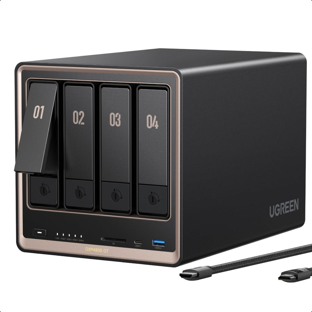 UGREEN NAS DXP4800 GT 4-Bay for Creators, Tech Enthusiasts and Office Teams