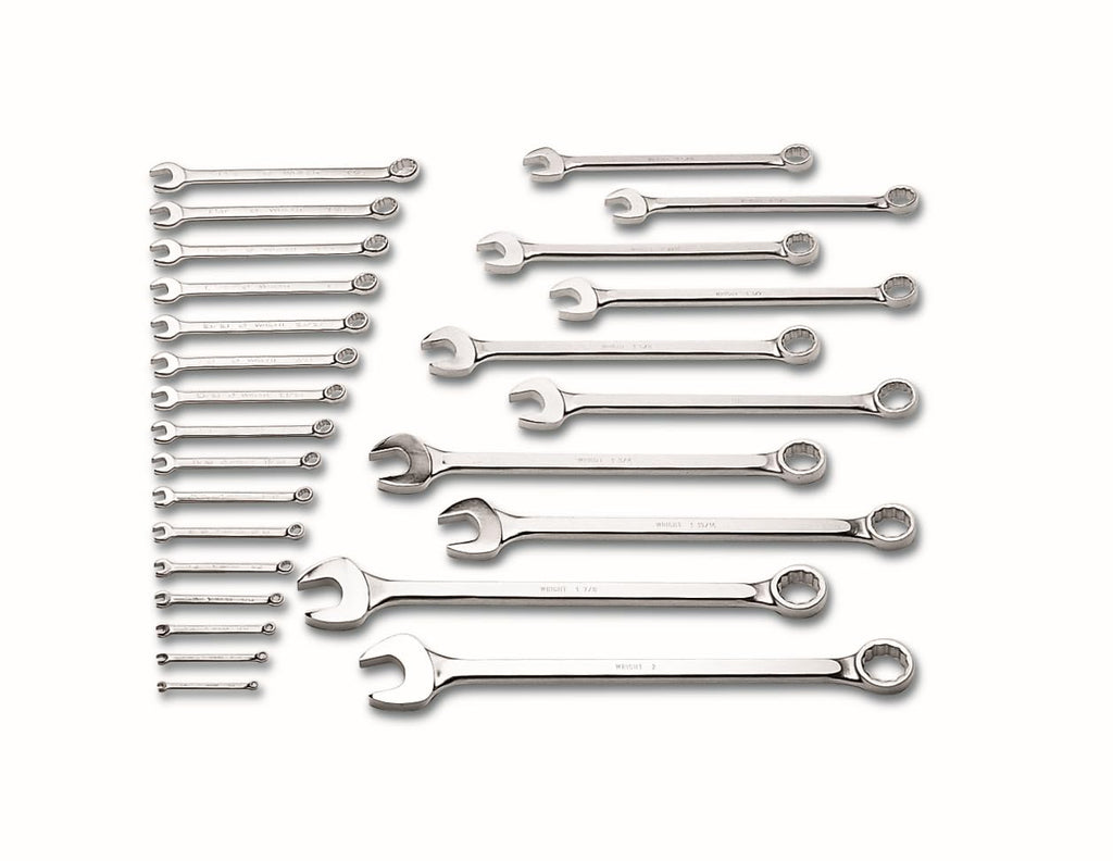 Combination Wrench 20 14 pc Set 12 Point Satin 3/8" 1 1/4"