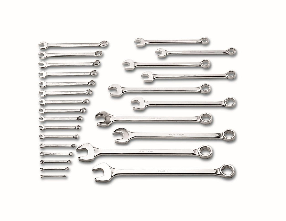 Combination Wrench 20 14 pc Set 12 Point Satin 3/8" 1 1/4"