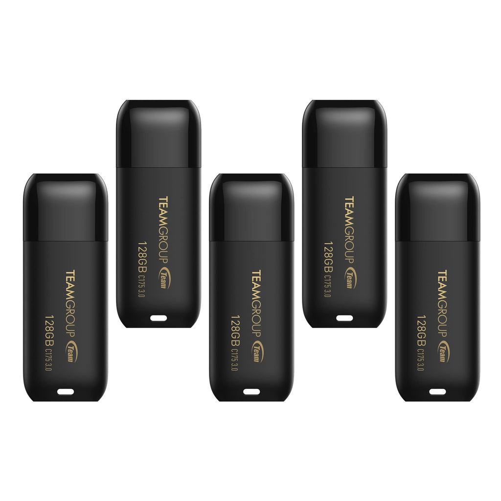 TEAMGROUP C175 1TB USB 3.2 Gen 1 (USB 3.1/3.0) Read 100MB/s Flash Thumb Drive, External Data Storage Memory Stick Compatible with Computer/Laptop/Desktop/PC Matte Black TC17531TBB01