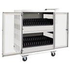 Tripp Lite 48-Port AC Mobile Charging Cart Storage Station for Chromebooks, iPads, Laptops, Tablets, Black (CSC48AC)