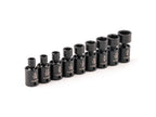 TEKTON 3/8 Inch Drive Universal Joint Impact Socket Set | SID97003