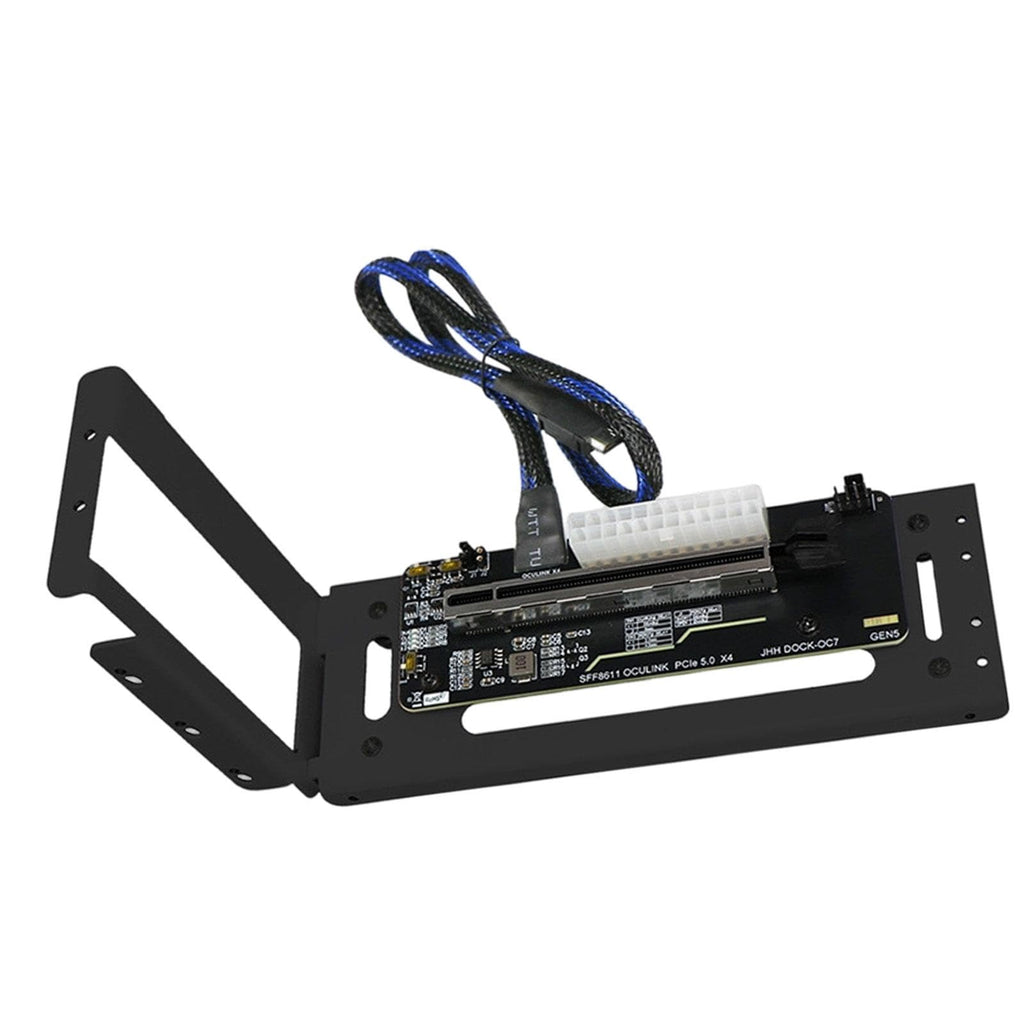 External Graphics Card Dock Bracket Easy Installation Parts Versatile with Adapter, Black