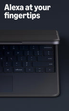 Amazon Alexa Tablet Pro Keyboard (all new) with Trackpad and Alexa Key – snap on, never charge, and work like a laptop