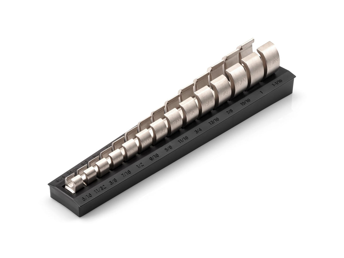 TEKTON 3/8 Inch Drive Flare Nut Crowfoot Wrench Set, 14-Piece | WCF90121