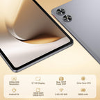 12 Inch Android 16 Tablet, 2K Display, 30GB RAM, 128GB Storage Expandable