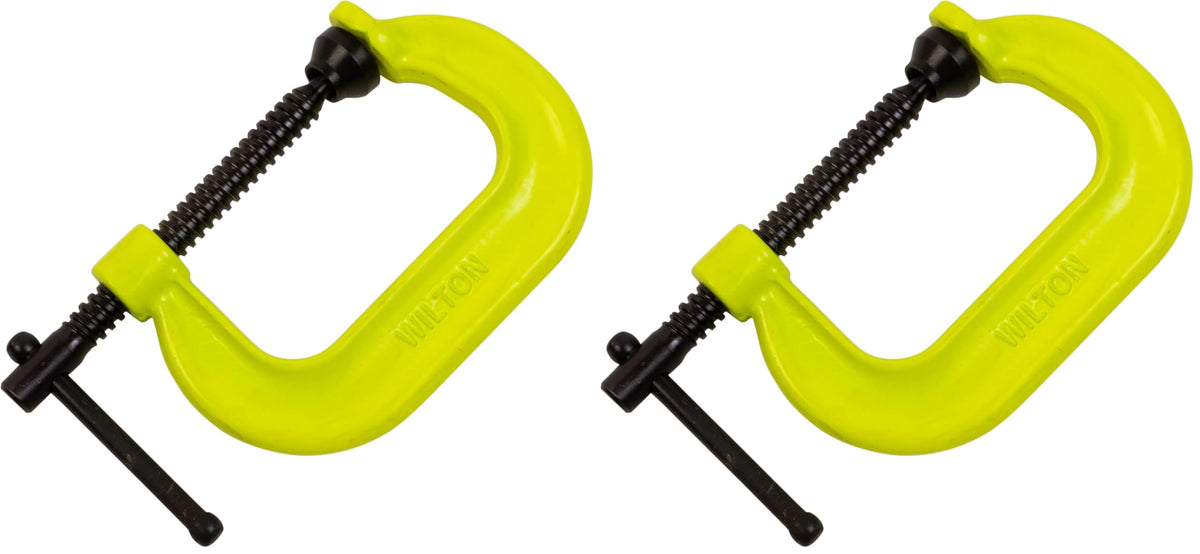 Wilton Hi-Vis C-Clamp, 10-1/8" Opening, 6" Throat, 8000 Lbs. Clamping Force (Model 410-SF)