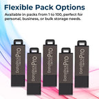 Centon Electronics DataStick Pro USB 2.0 Flash Drive, 2 GB, 50 USB Flash Drives, 50 Bulk Pack, Grey