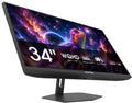 Sceptre New 34-inch Prime Gaming Monitor 3440 x 1440 up to 240Hz 1ms 100% sRGB DisplayPort x2 HDMI x2 Build-in Speakers, Machine Black 2027 (E345B-QU240T Series)