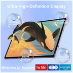 10.1 Inch Android Tablet, Full Metal Body, 30GB RAM+128GB ROM, 2TB TF Expandable, 8000mAh Battery, Incell IPS Display, 5G WiFi BT 5.0, Tablet with Keyboard & Mouse, Gray