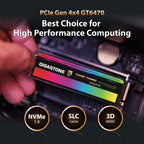 Gigastone 2TB Game Turbo PCIe Gen4x4 SSD (2-Pack) Up to 7,300MB/s with SLC Caching Gaming/PC/Desktop/Laptop 5-Year Warranty M.2 NVMe PCIe 4.0 2280 Internal Solid State Drive