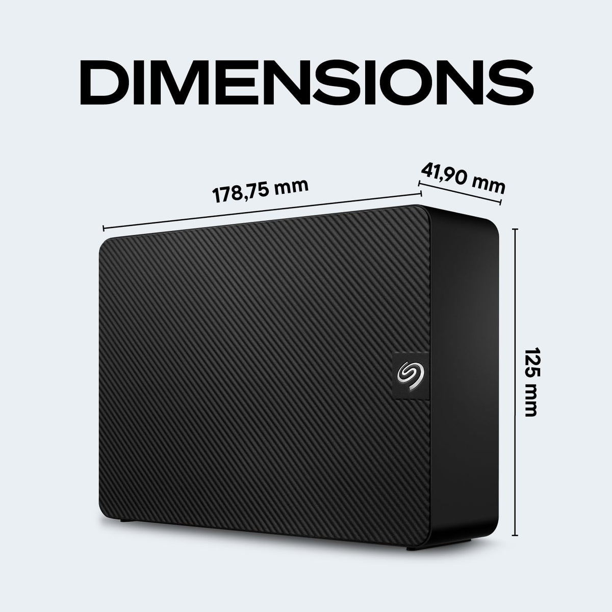 Seagate Expansion 22TB External Hard Drive HDD - USB 3.0, with Rescue Data Recovery Services (STKP22000400)