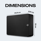 Seagate Expansion Desktop 26TB, Externe Harde Schijf, 3.5", PC & Laptop, USB 3.0, Data Rescue Service (STKP26000400)