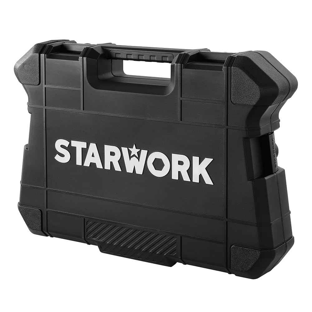STARWORK TRUE MECHANIC™ 314-Piece Mechanics Tool Set and Socket Set, 1/4", 3/8", 1/2" Drive, Professional, Metric
