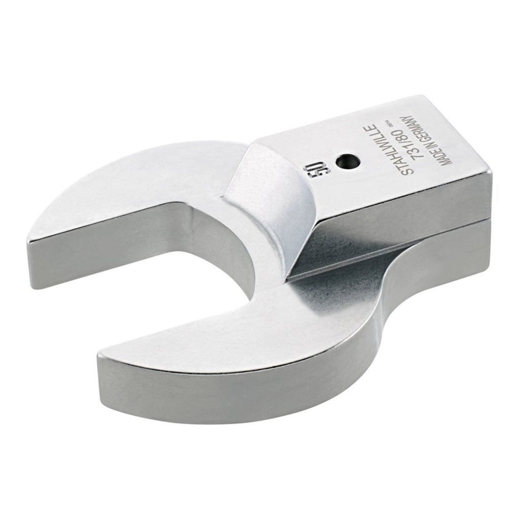 Stahlwille 58218060 60mm Open End Shell Tool for Torque Wrenches, Nickel-Plated, Chrome Finish, Secure Connection, German Craftsmanship