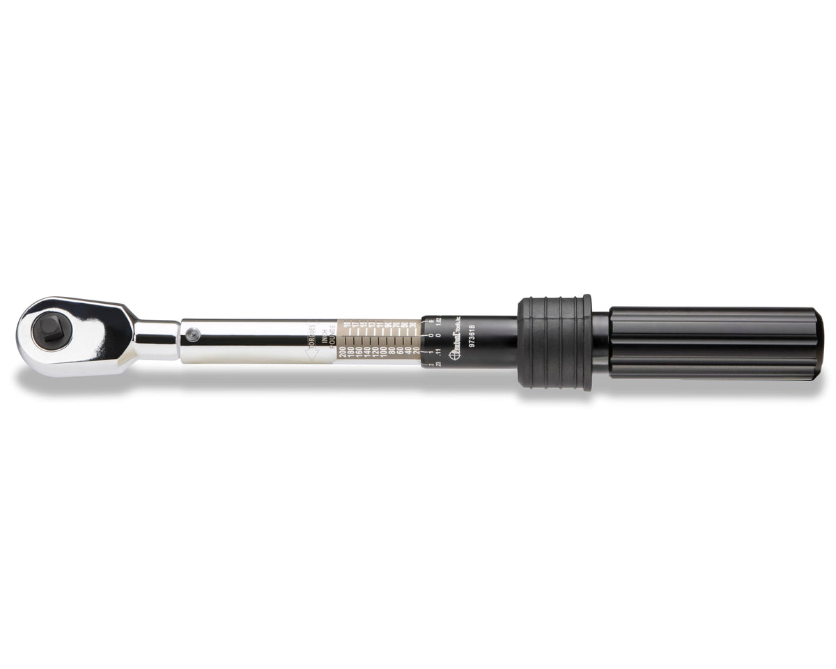 Central Tools 97361B Click Style Torque Wrench, 1/4" Drive