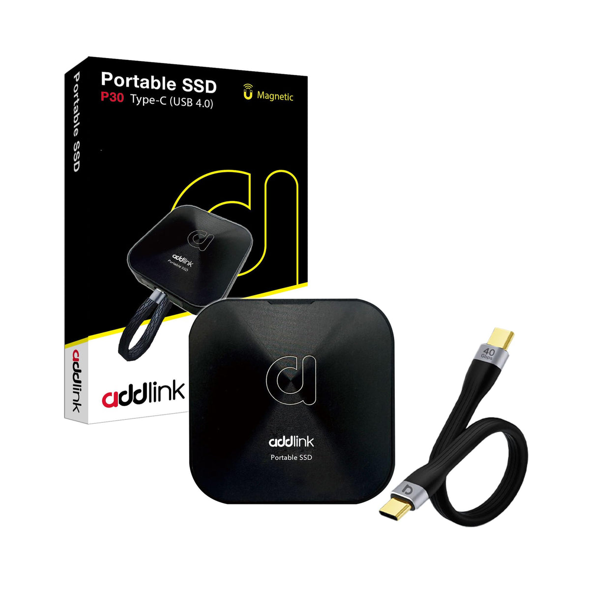 Addlink P21 1TB Portable External SSD, Up to 2,000MB/s Read, USB 3.2 Gen 2x2, Lightweight Storage for Photography, Video, Gaming and Fast backups, for PC Laptop Mac Windows Linux Android PS4 PS5