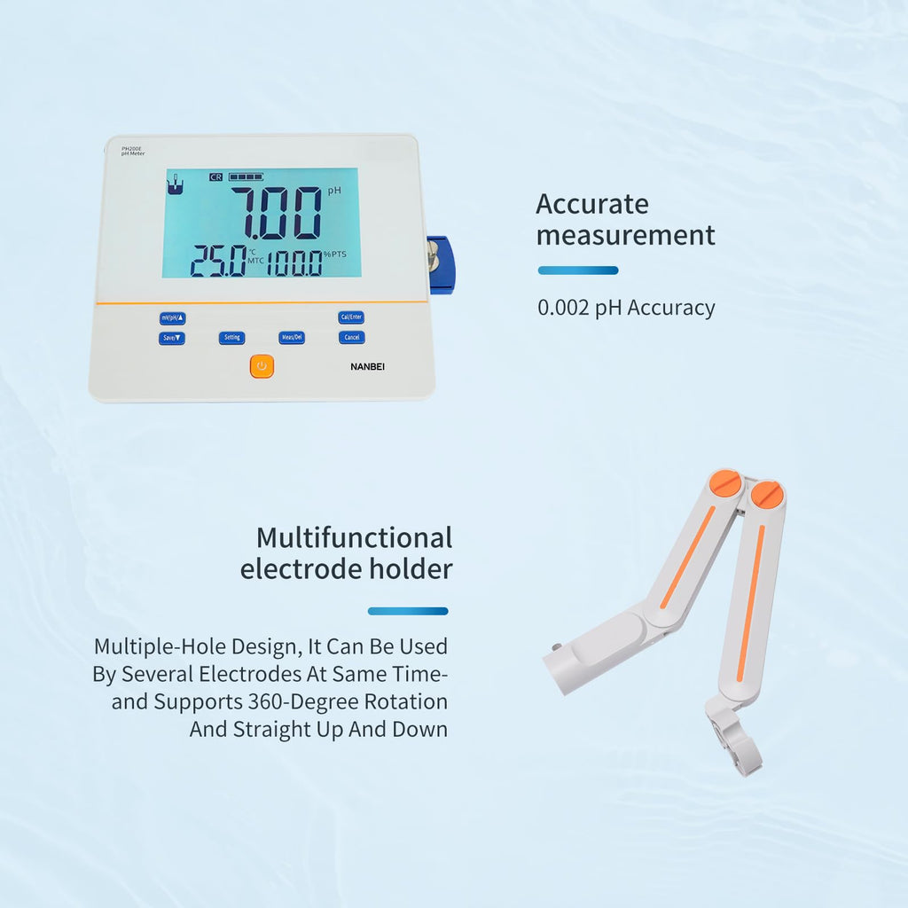 High Precision Lab Benchtop pH Meter