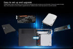 ASRock DeskMeet B660 Mini PC Barebone Kit – Intel B660, Supports 14th/13th/12th Gen Intel Core CPUs, DDR4 128GB, PCIe 4.0, Dual M.2, 500W PSU, USB-C, HDMI/DP/D-Sub (No CPU/RAM/Storage)